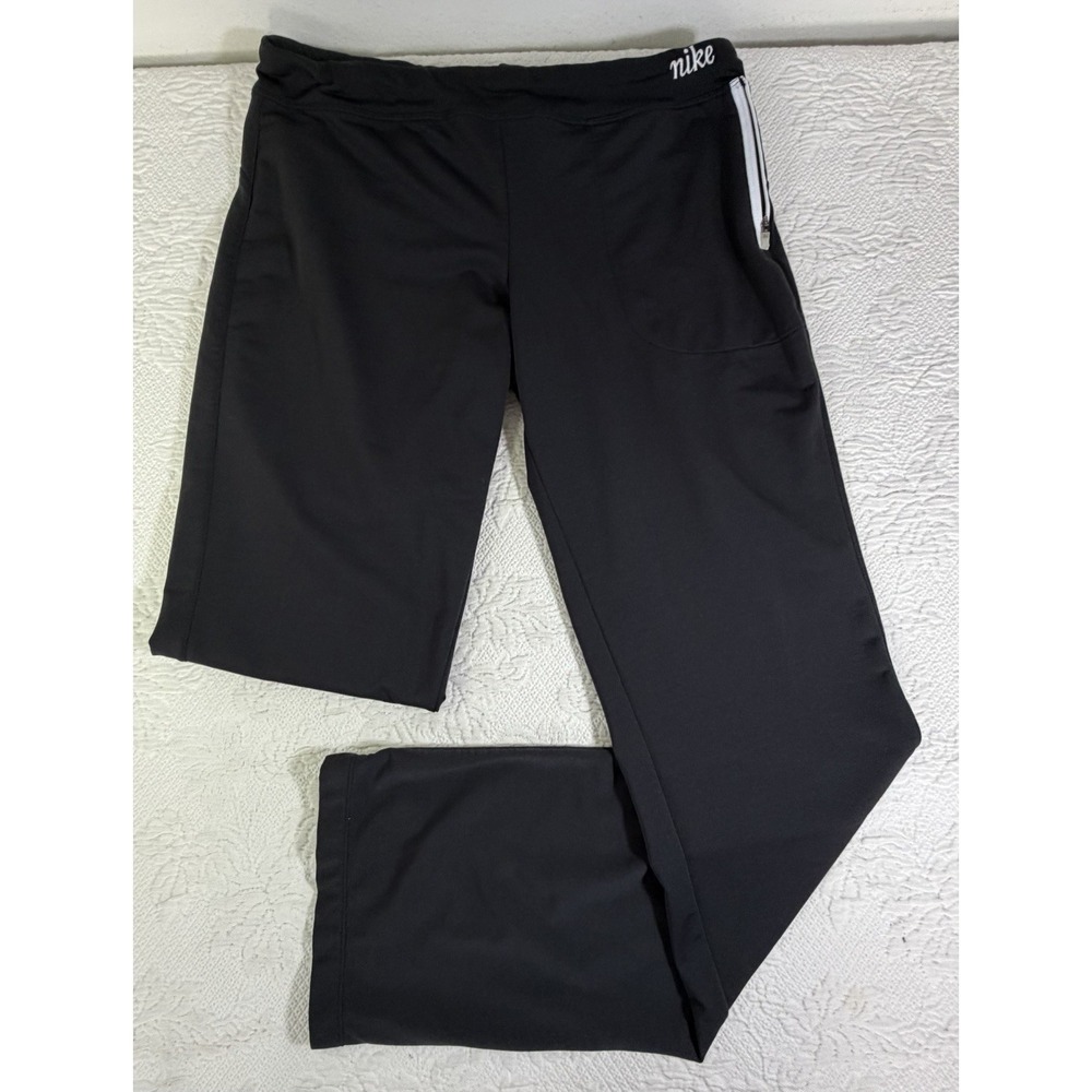 VINTAGE Nike Track Pants Sweat Pants Women M 8/10 Joggers Black Gray Tag
